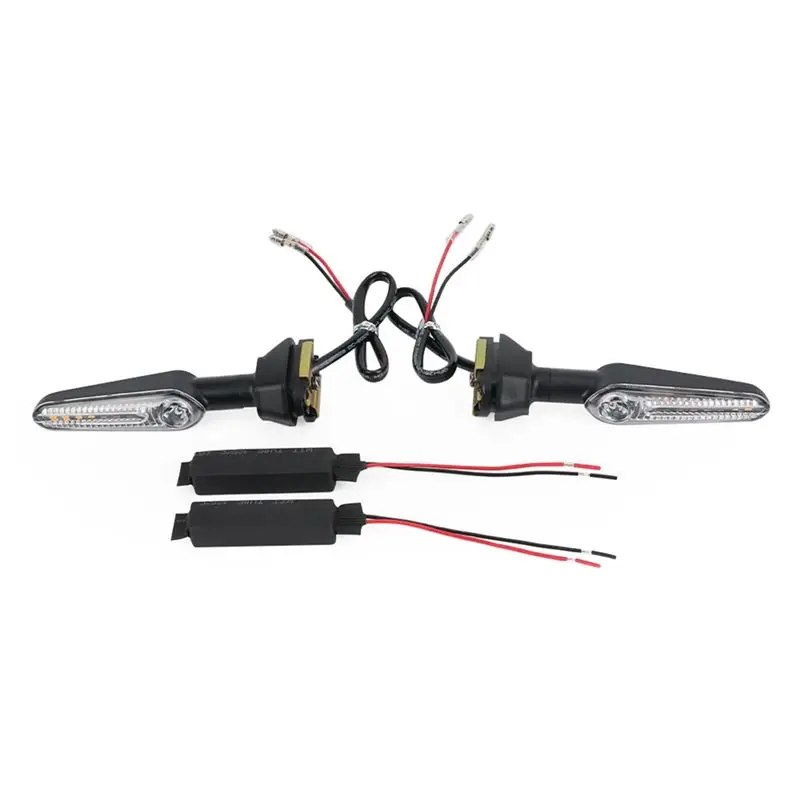 Leading-Edge-Motorcycle LED Turn Signal Flowing Flash Light Turn Signal Light For Kawasaki Ninja 400 Z400 2018-2024