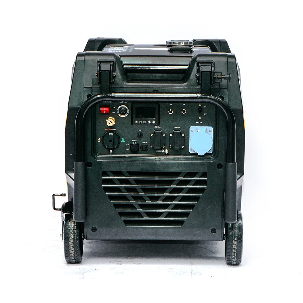 110V And 220V 60Hz Single Phase Inverter Silent Generator / Portable Electric Start 8kW Gasoline Power Generator For Home