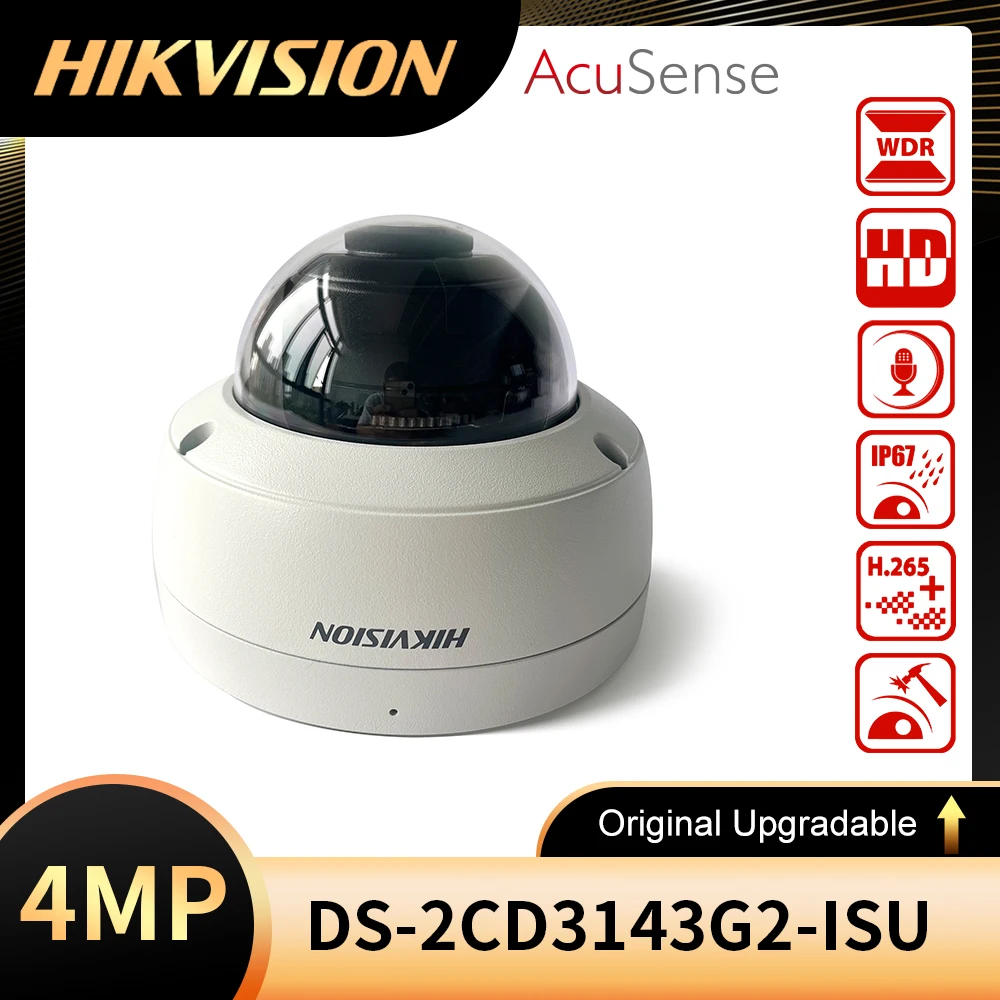 

Hikvision DS-2CD3143G2-ISU 4 MP AcuSense Fixed Dome Network Camera