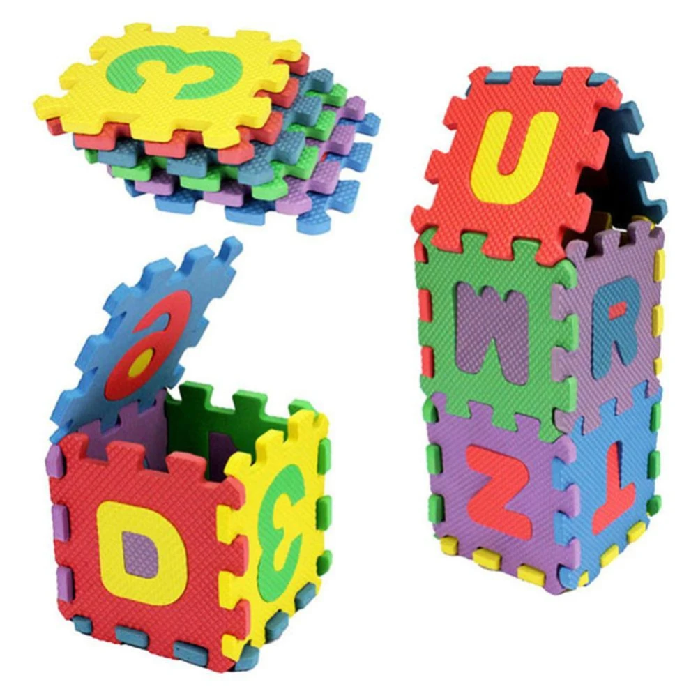 Espuma macia ABCD ALPHABET Puzzle Mat para crianças, Safe Sports Mat, Proteção para Crianças, Alta Qualidade, Nome Produto