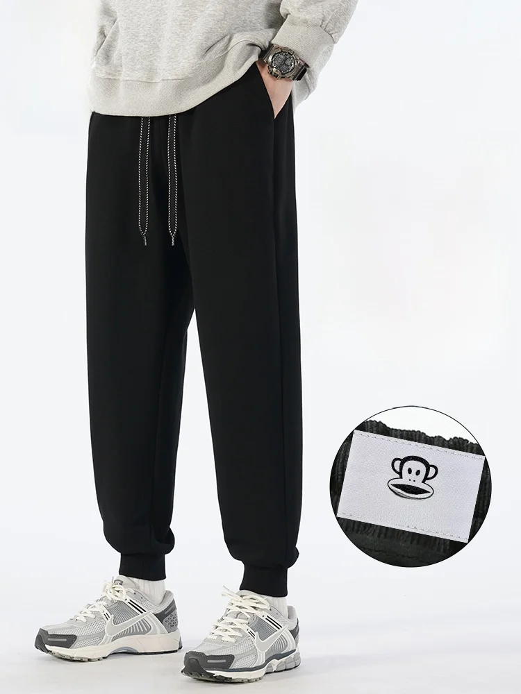 

Мужские повседневные свободные спортивные брюки Paul Frank American Style, осенняя новинка, из трикотажной ткани, не мнущиеся, молодежный тренд