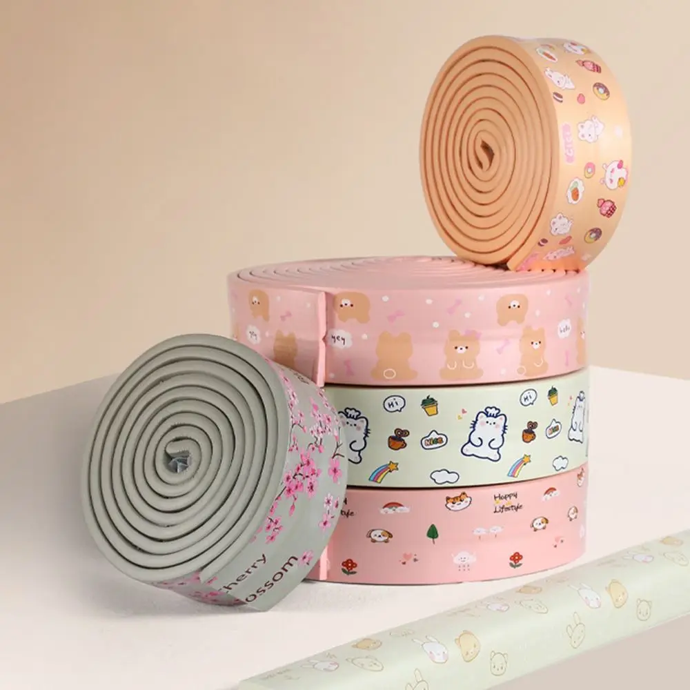 

Durable 2m Desk Edge Guard Strip Soft Thickened Wall Corner Protector Waterproof Cartoon Foam Bumper for Baby Safety