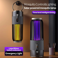 Powerful Mosquito Killer Lamp Electric Shock Solar USB Charging Timing Mosquito Repellent For Pregnant Infants Outdoor