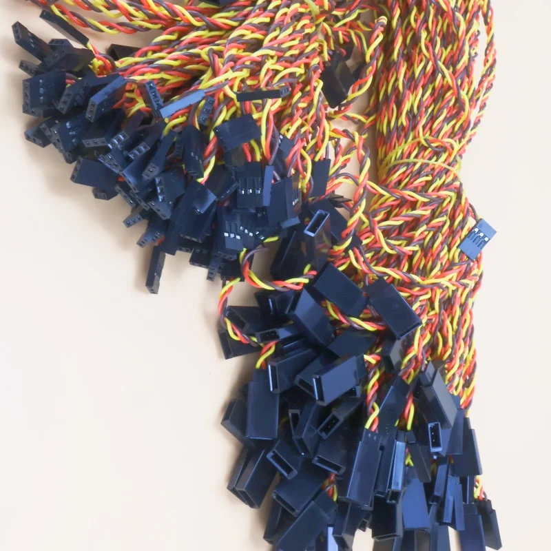 10 قطعة/الوحدة 50 سنتيمتر المضادة للتدخل سيرفو تمديد كابل 30 الأساسية ل Futaba و JR سيرفو هليكوبتر سيارة جزء لعبة #6