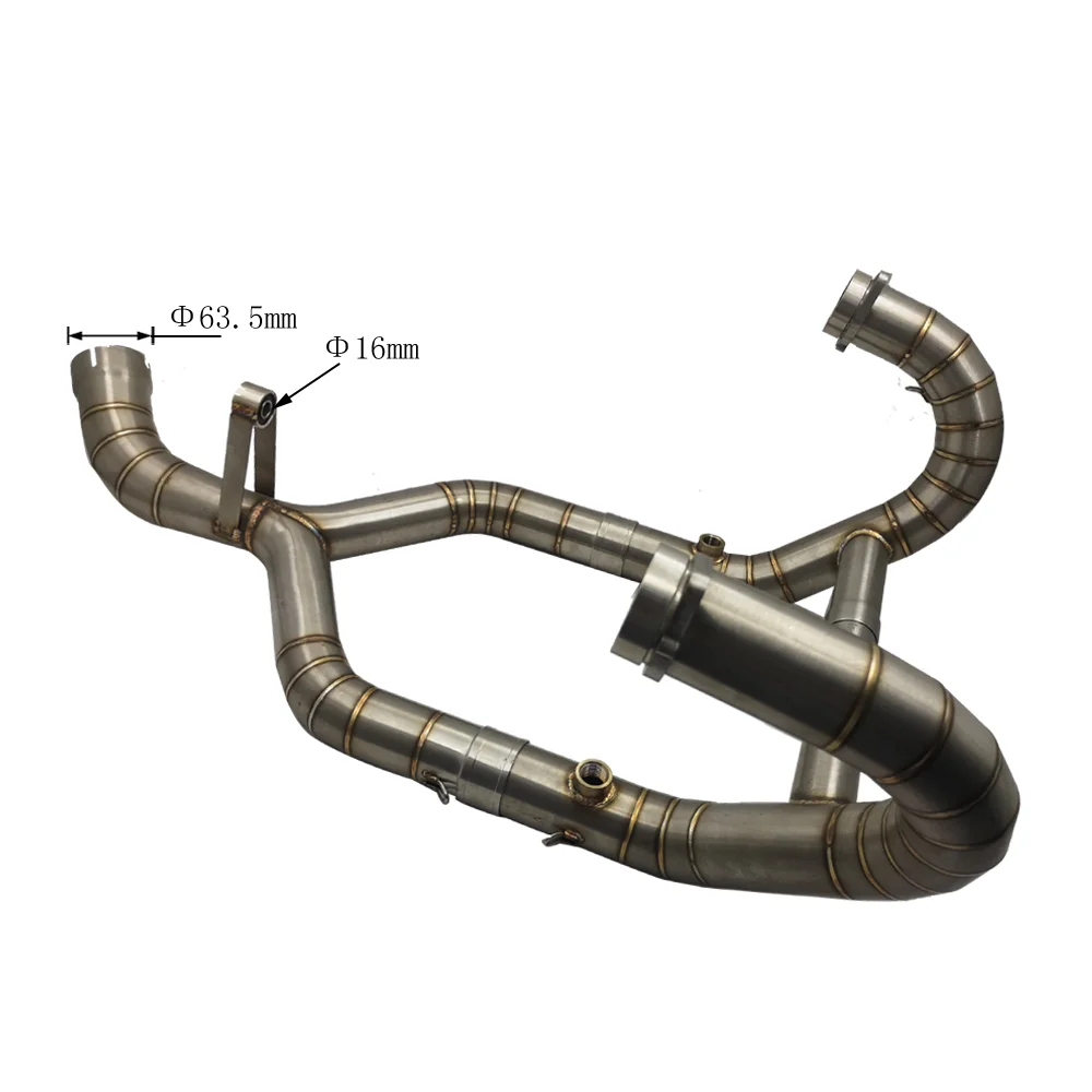 Stainless Steel 304 R NineT Motorcycle Exhaust Muffler Contact Middle Pipe slip on for R NineT