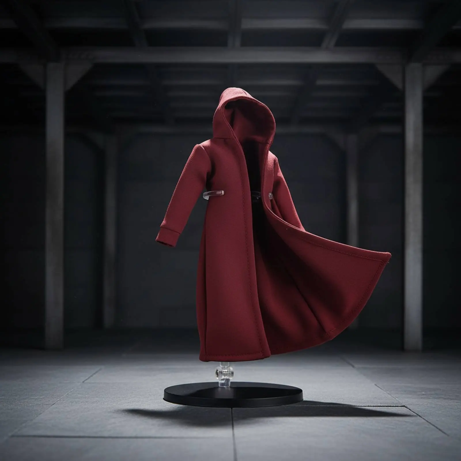 1/12 Scale Hooded Coat Handmade 6 Inch Figure Long Coat Coat BJD Hooded Jacket Doll Clothes for Toy Collection