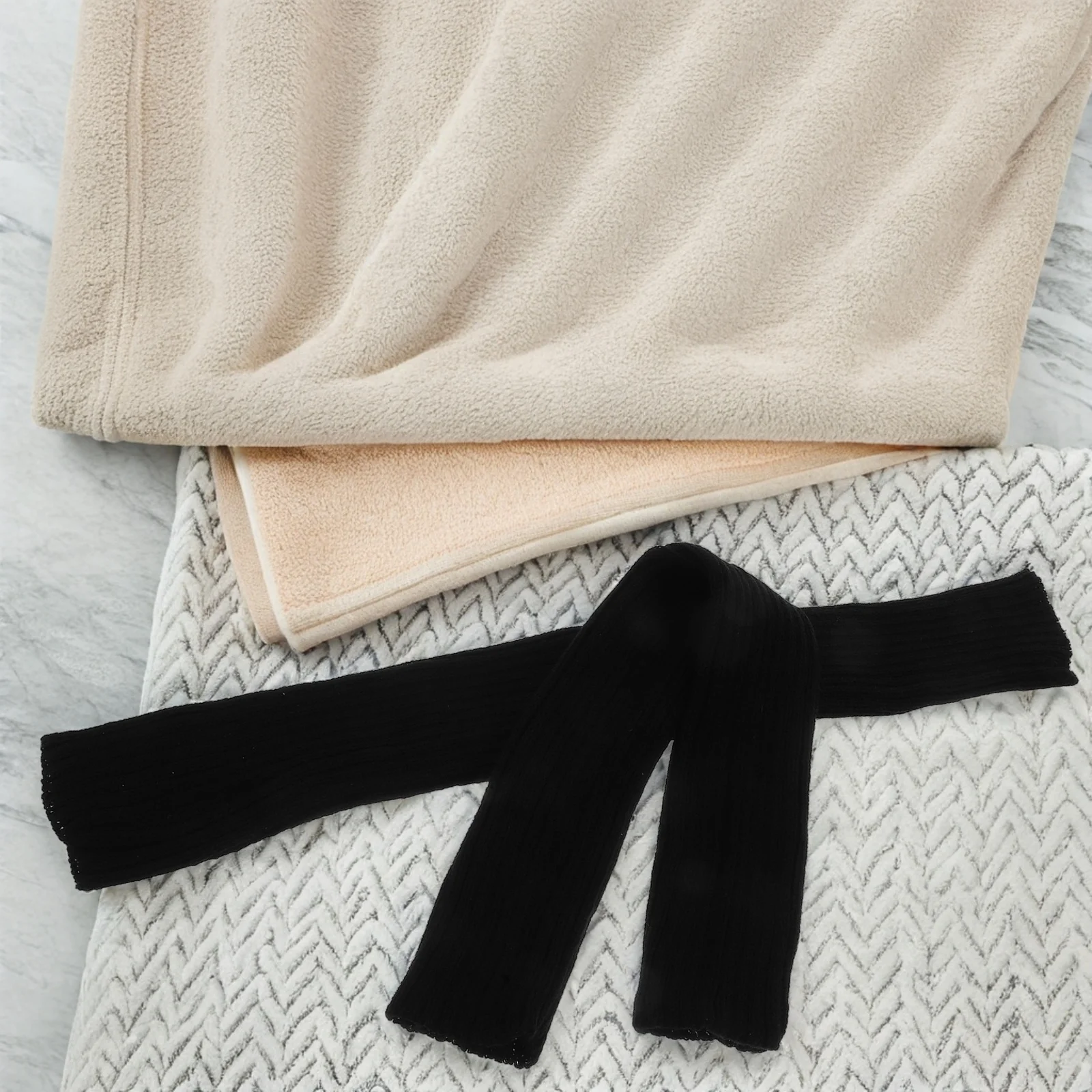 

1Pair Soft Long Fingerless Gloves Warm Knitted Arm Warmers High Elastic Thumb Hole Winter Wear Thermal Gloves Women