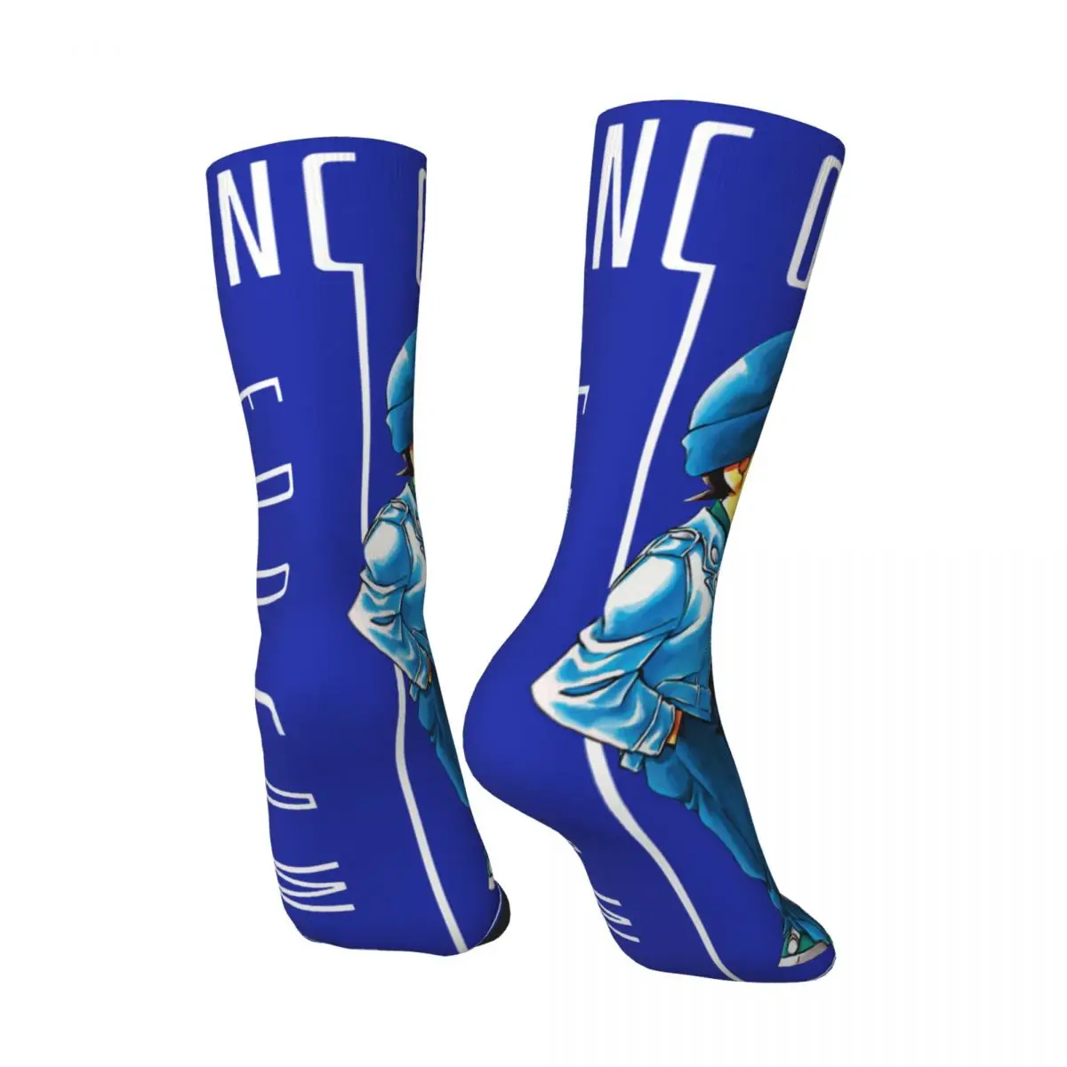 Happy Funny Men's Compression Socks Conan Retro Harajuku Detective Conan Street Style Novelty Seamless Crew Crazy Sock