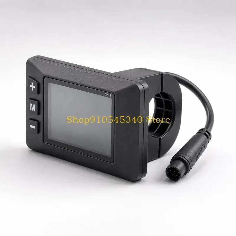 U2JA Motorcycle Display Screen for IN 10 with Side Buttons and Black Housing