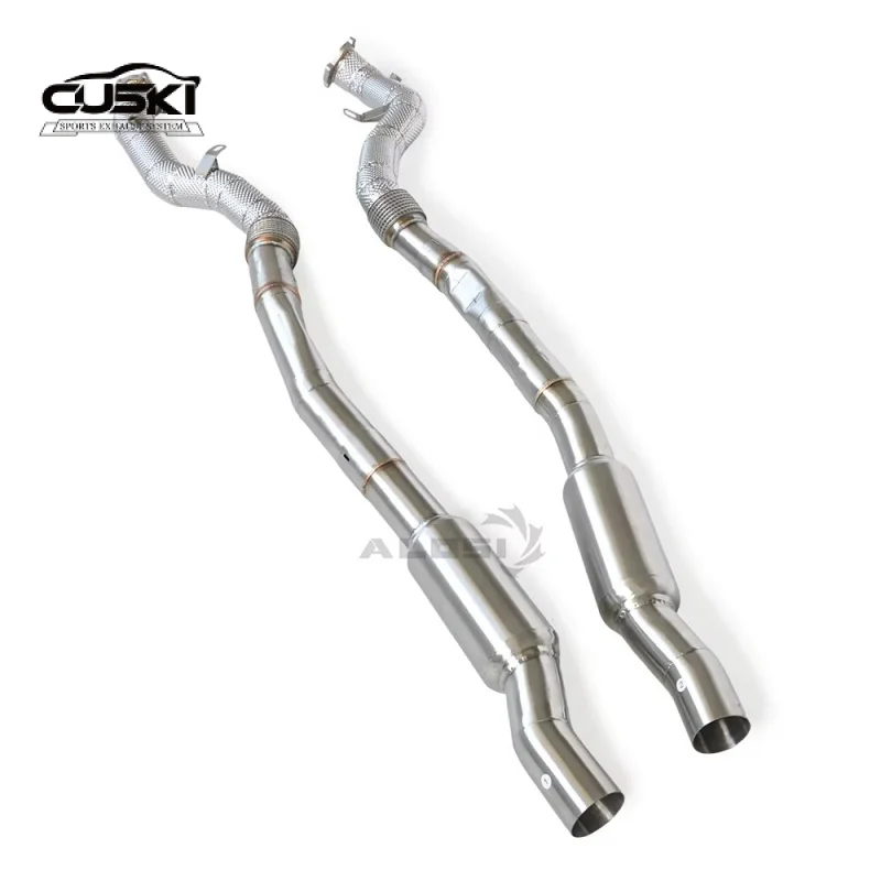 

Выхлопная труба для Bentley Continental GT 5.0T 2013-2018 с теплозащитным экраном, модернизация каталитического нейтрализатора, улучшение энергопотребления