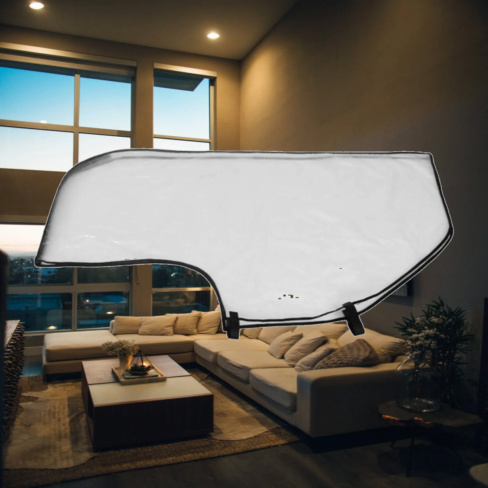 Oversized Golf Equipment Cover Transparent Rain Hood Protective Dust Bag Stand Golf Caddy Travel Cover for Outdoor Sports