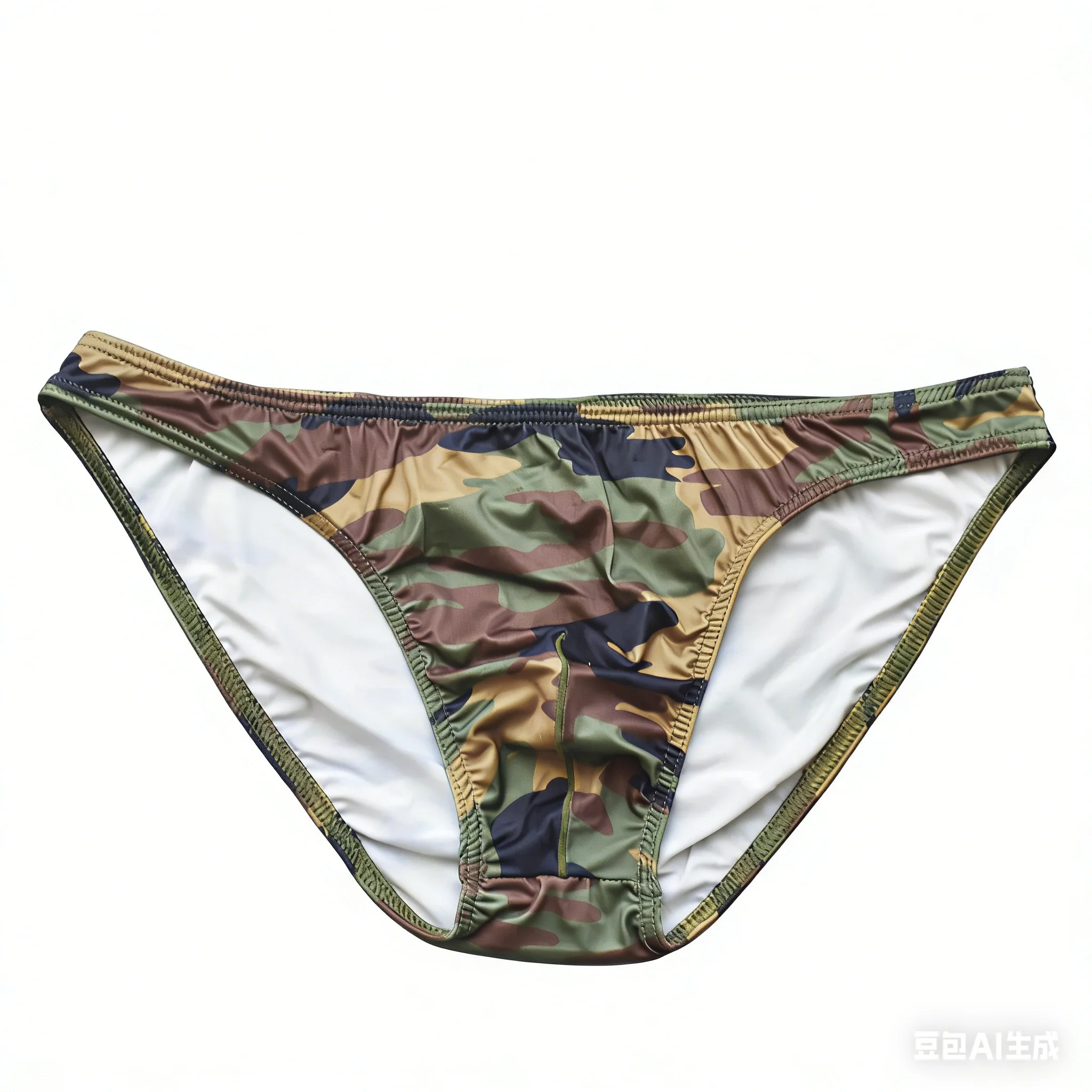 Sexy Men's Underwear Youth Low-rise U Convex Pouch Brief Camouflage Printed Underpants Skinny Soft Breathable Comfortable Bikini