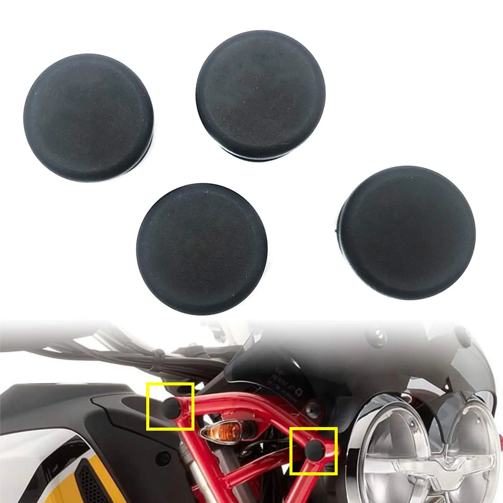 4Pcs Motorcycle Frame Hole Cover Caps Plug Decorative Set For MOTO GUZZI V85TT  2019 2020 2021