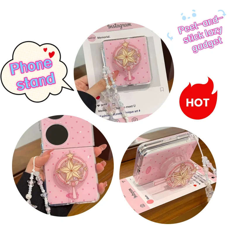 Support de téléphone portable durable Star Twinkle Pretty Cure, design attrayant, autocollant créatif de dessin animé, accessoire pour regarder des séries en mode mains libres