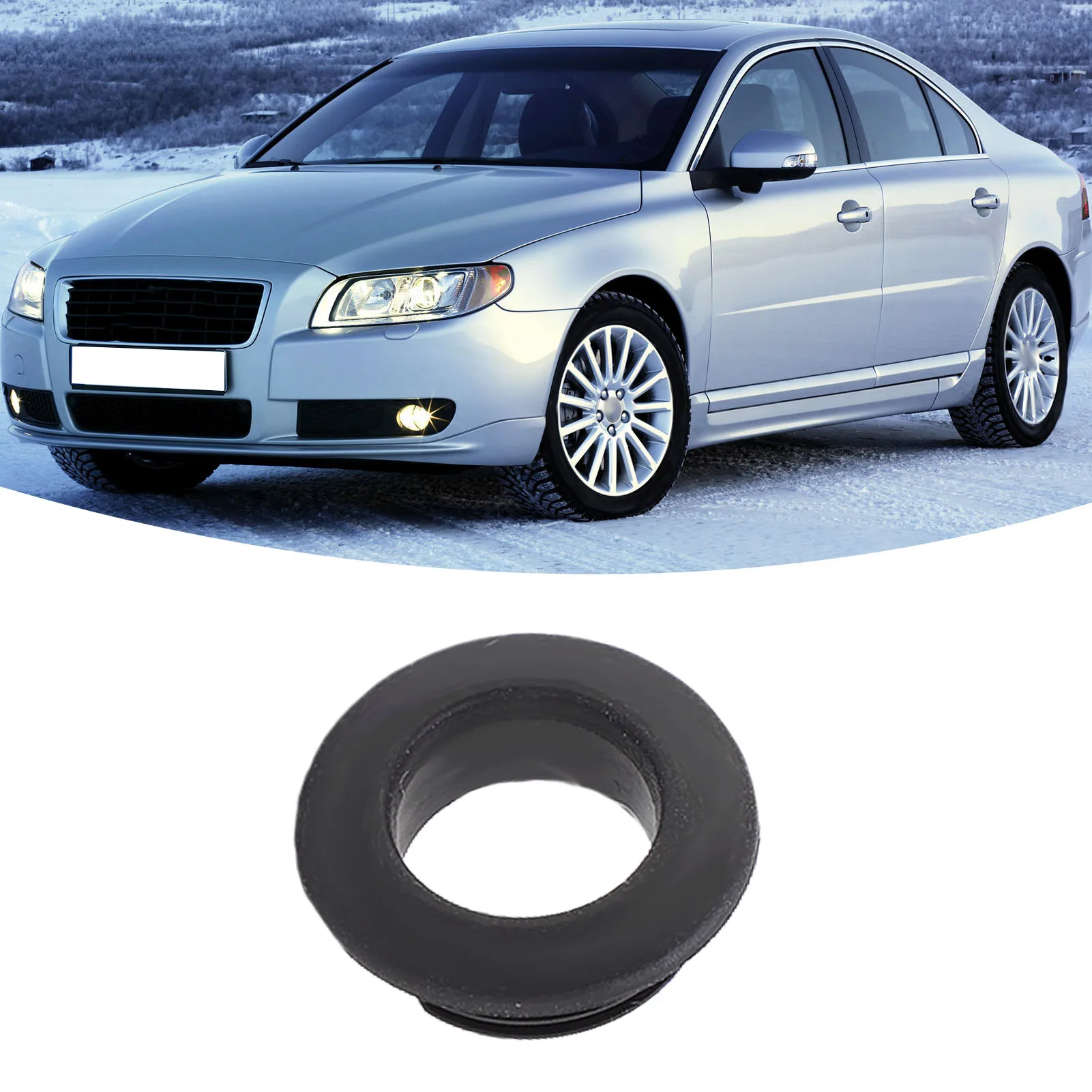 Door Lock Pin Cover Trim 39978890 Door Lock Pin Grommet Wearproof Sturdy Plastic Replacement for S80 V70  XC70 for Vehicle