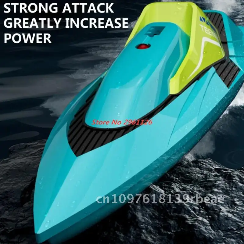 2.4G RC Boat Waterproof Dual Motor High Speed Racing Speedboat Outdoor Boat Summer Water Paly RC Speedboat Racing Boat Toy Gift