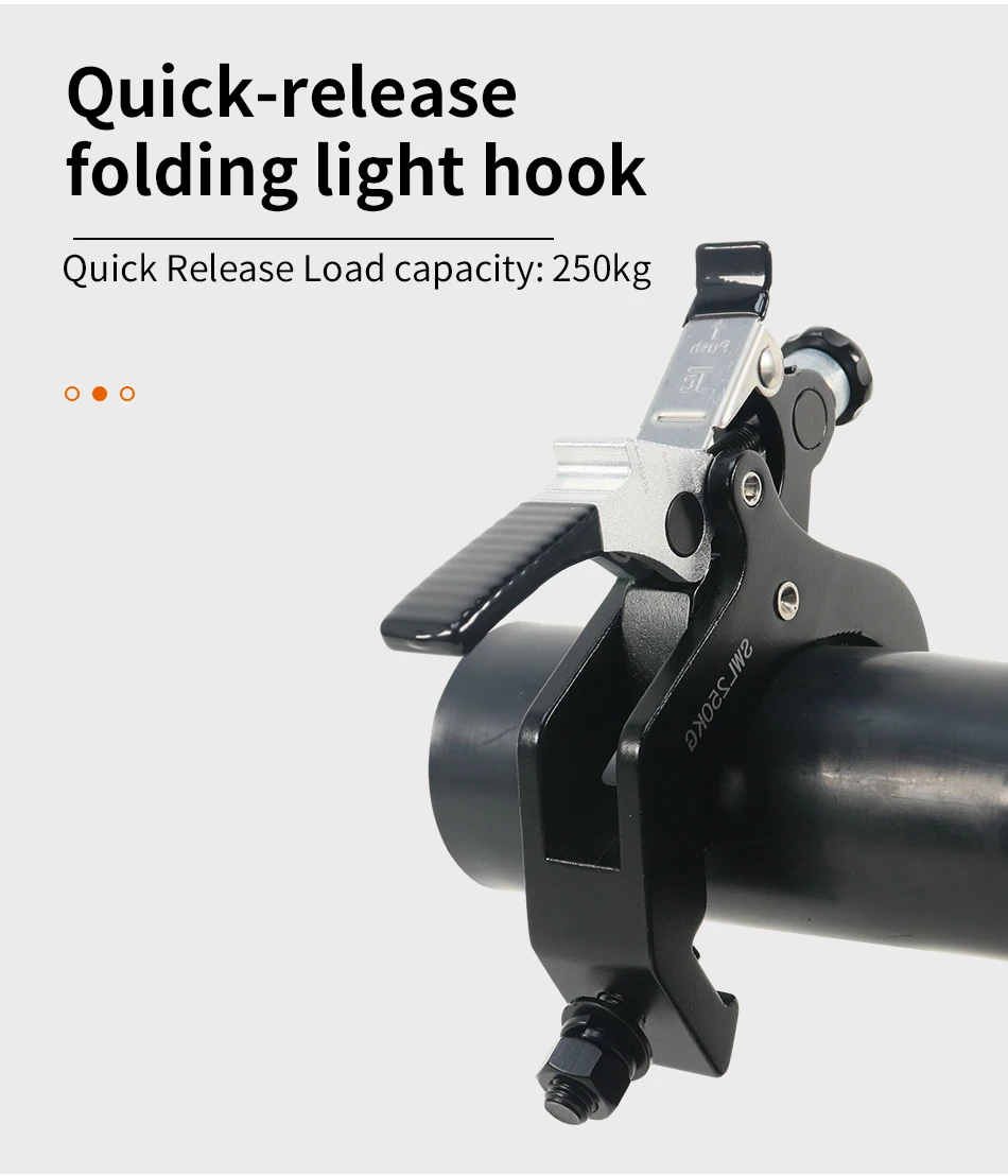 10pcs 45-60MM 250KG Stage Lighting Moving Head Clamps with Quick Lock and Quick Unlock Professional Metal Lamp Hook