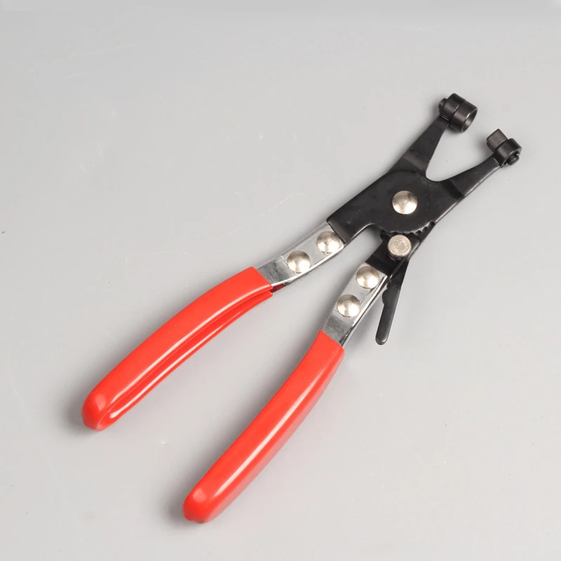 Car Tubing Pipe Clamping Pliers Auto Hose Clamps Straight Throat Bundle Clamp Pincers Removal Auto Repair Tools Alicates