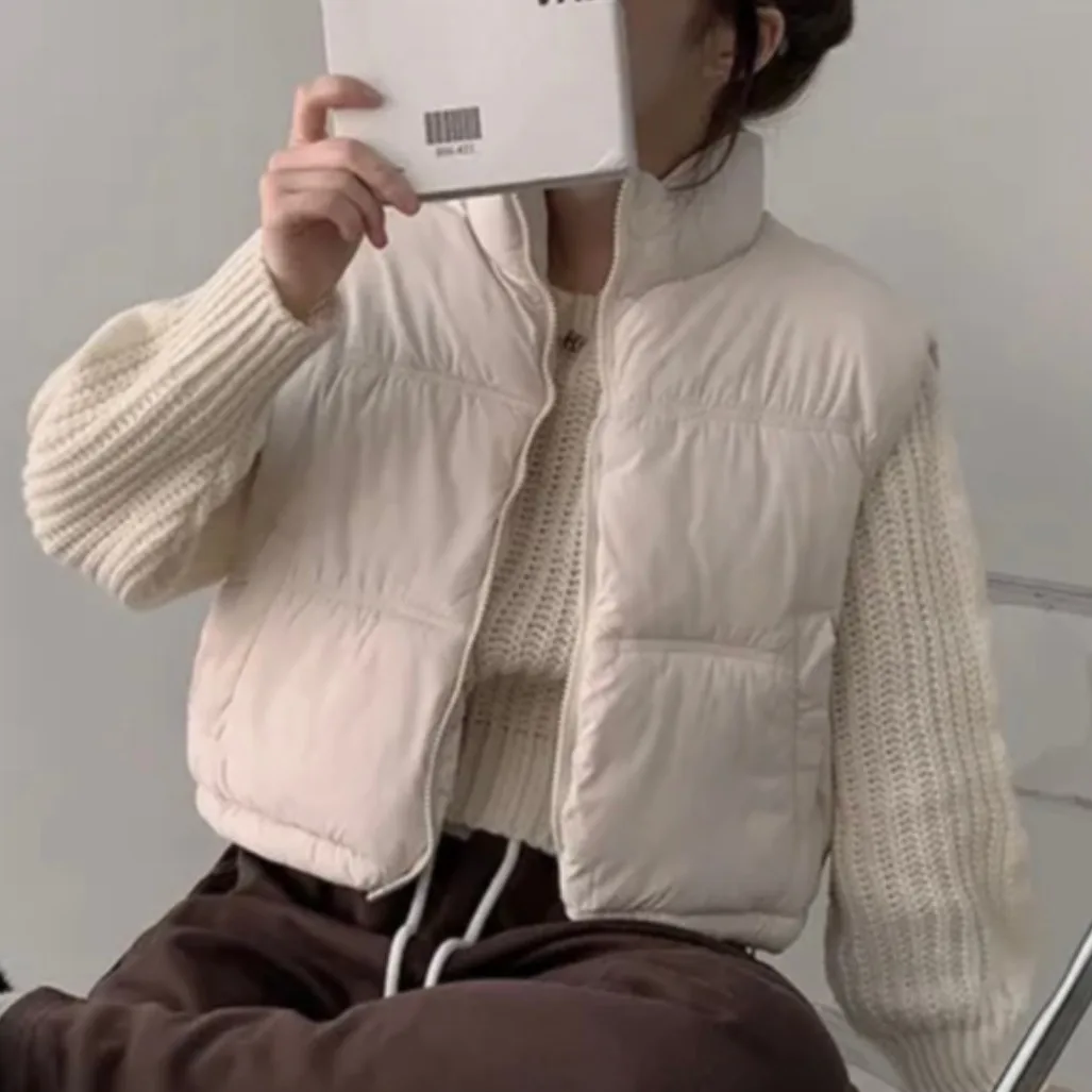 

Faionable Candy Colored ort Cotton Jaet Chic Retro Sle Commute Korean Version Straight Cut Young Looking Outerwear