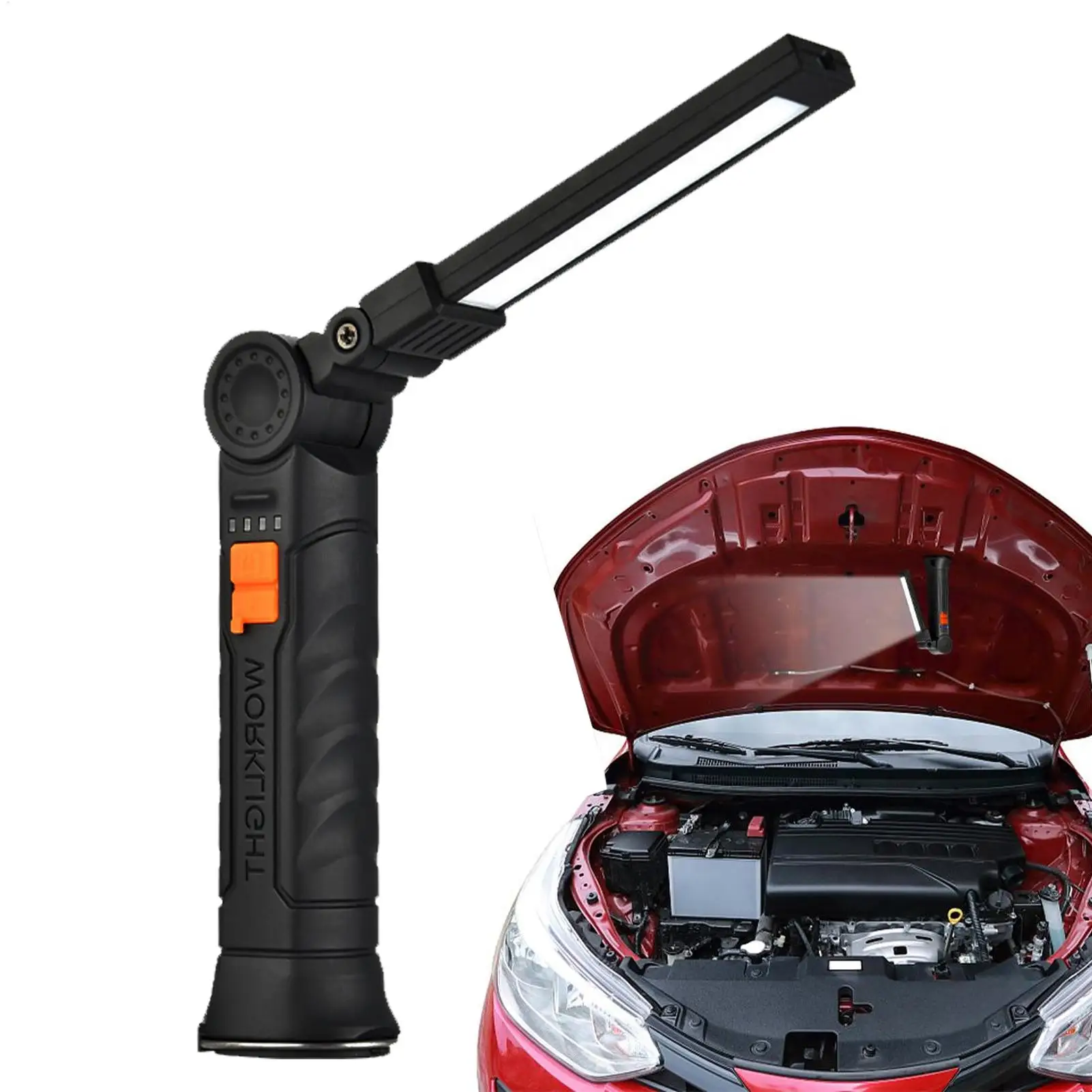 LED Auto Work Light, Rechargeable COB Magnetic Lamp, 360 Rotatable Super Bright Light for Vehicle Maintenance Outdoor Emergency