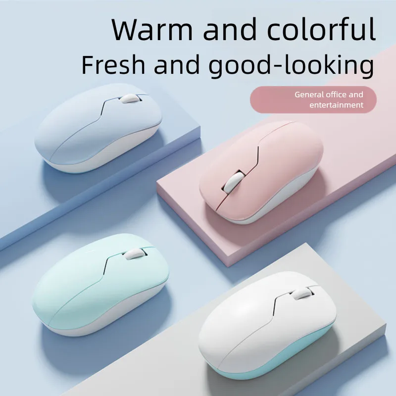 

Minimalist Stylish Bluetooth Wireless Dual-mode Office Mouse Rechargeable Ergonomic Plug-and-play Silent Mice For Desktop Laptop