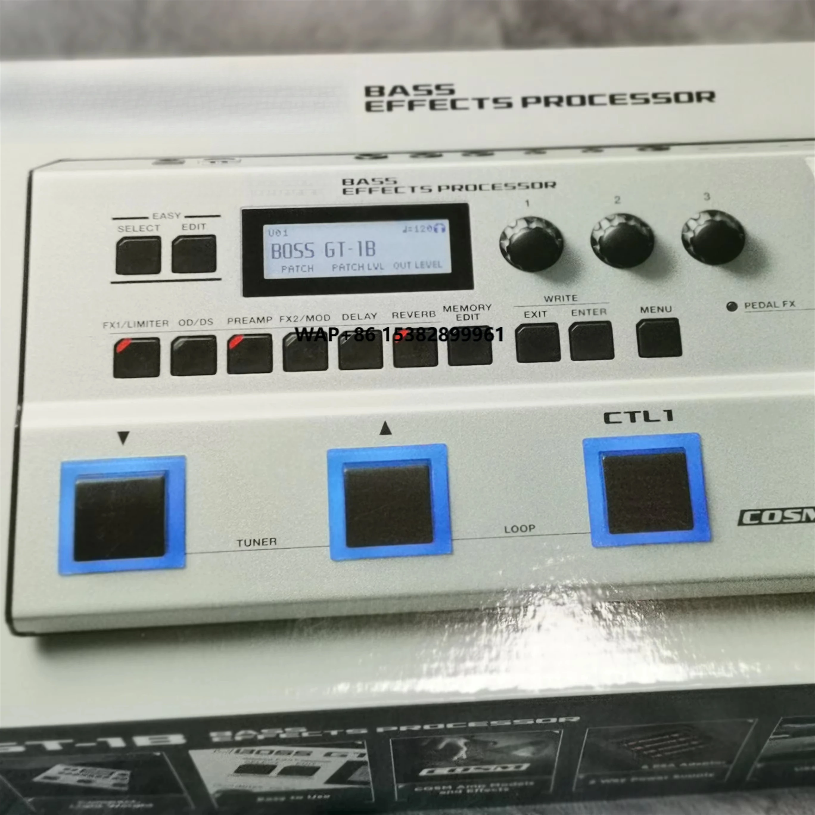 

Boss GT-1B Bass/Guitar Multi-Effects Pedal Musical Instrument Accessory