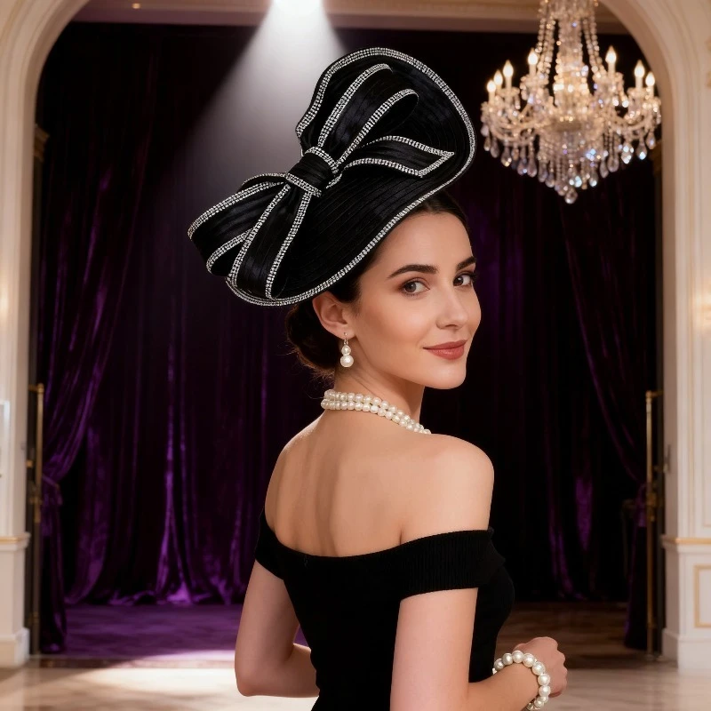 

Винтажный свадебный головной убор: заколка-гирлянда со стразами для фотосессий, танцев и особых случаев