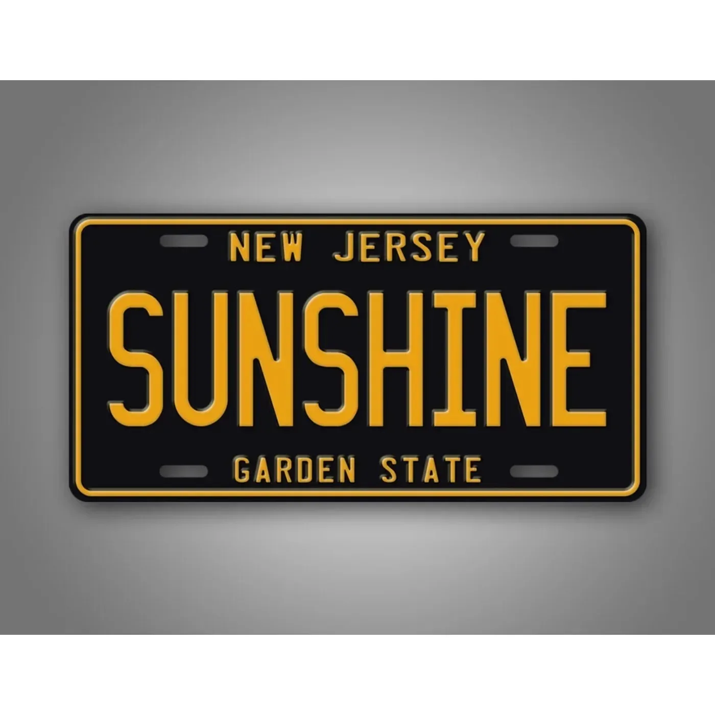 1pc 2D Flat Custom Antique New Jersey Metal Wall Sign Personalized Design Vintage Wall Art Waterproof Ornament Home Bar Workshop