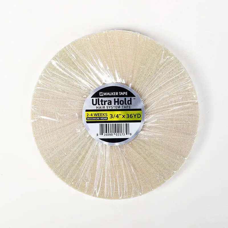 3/4inch(1.9cm) 36yard Ultra Hold Hair System Tape Double Sided Adhesive Tape for Toupee Wig Hair Extensions 2-4 Weeks Lasting view 2