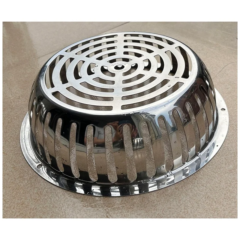 304 Stainless Steel Rooftop Floor Drain Cover Roof Balcony Sewer Filter Gutter Drain Pipe Anti-Blocking Mesh Cover