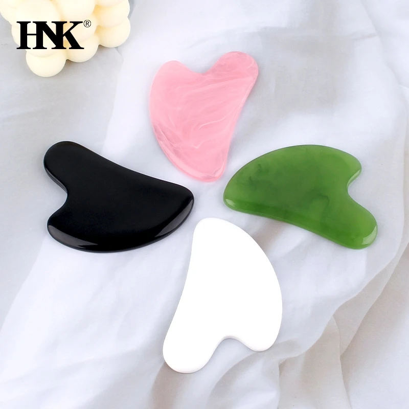 

Resin Gua Sha Massage Board for Face Rose Quartz Guasha Plate Jade Face Massager Scrapers Tools for Face Neck Back Body