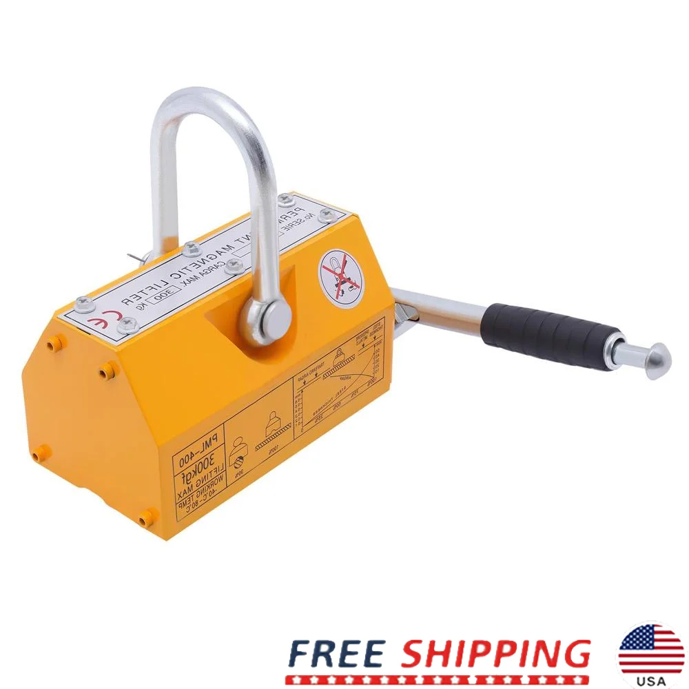 660 Lbs Steel Lifting Magnet Heavy Duty Magnet Hoist Magnetic Lifter Durable Easy Install Use Safe Long Service Life Wide