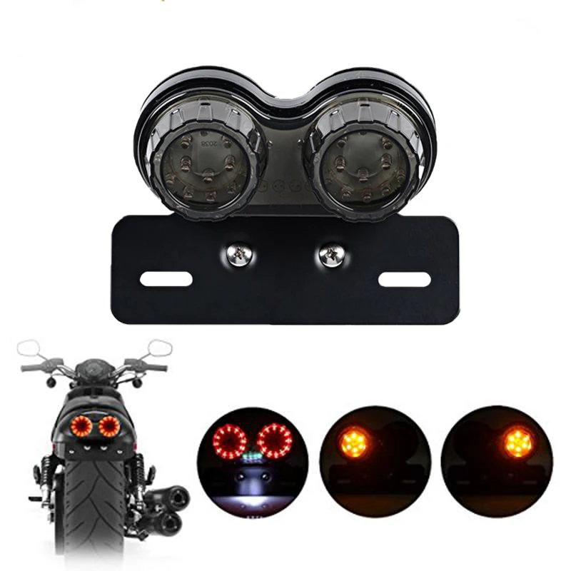 Smoke/Red 12V Led T…