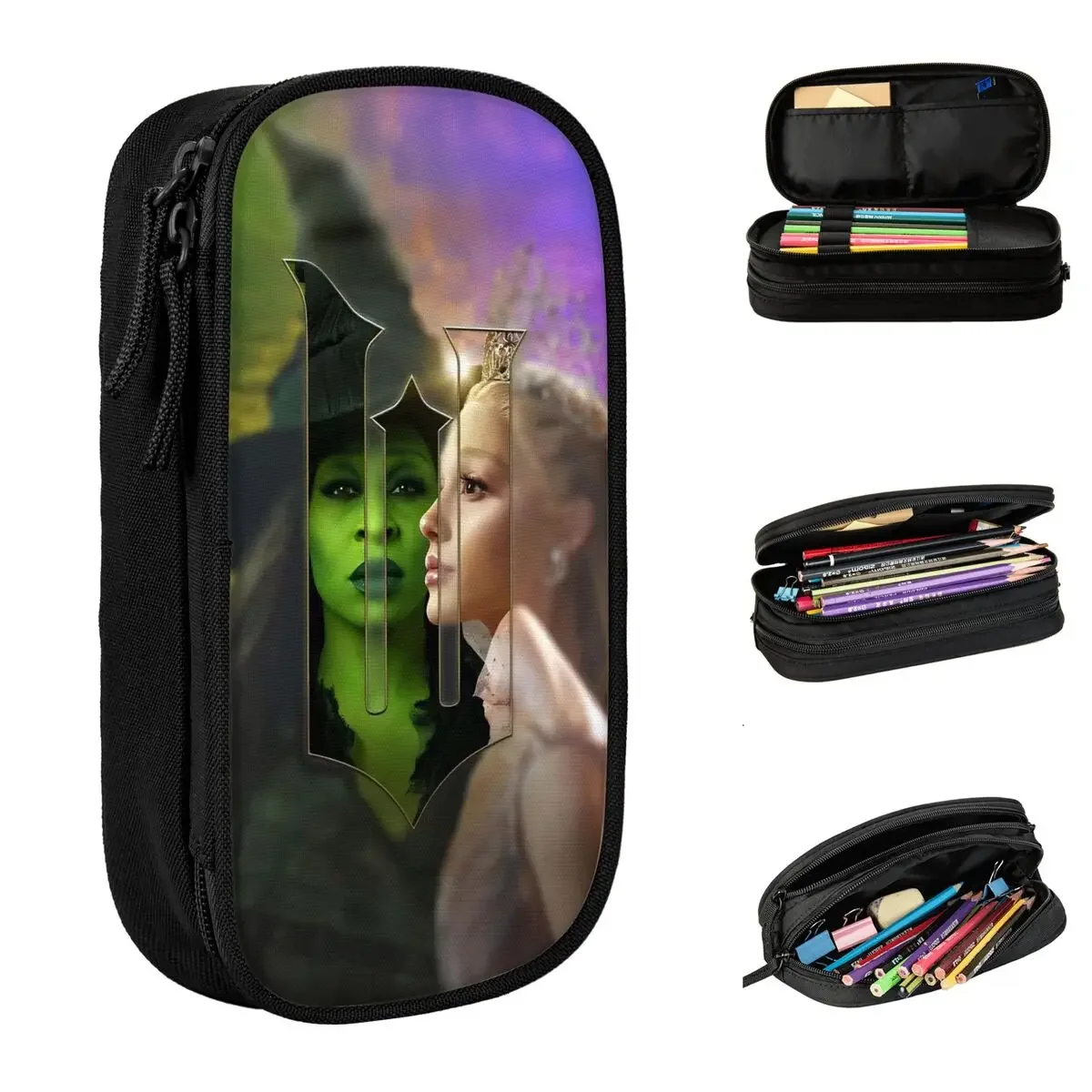 Wicked For Good Musical Film Pencil Cases Pencilcases Pen Holder for Girls Boys Big Capacity Bag Students School Gift Stationery