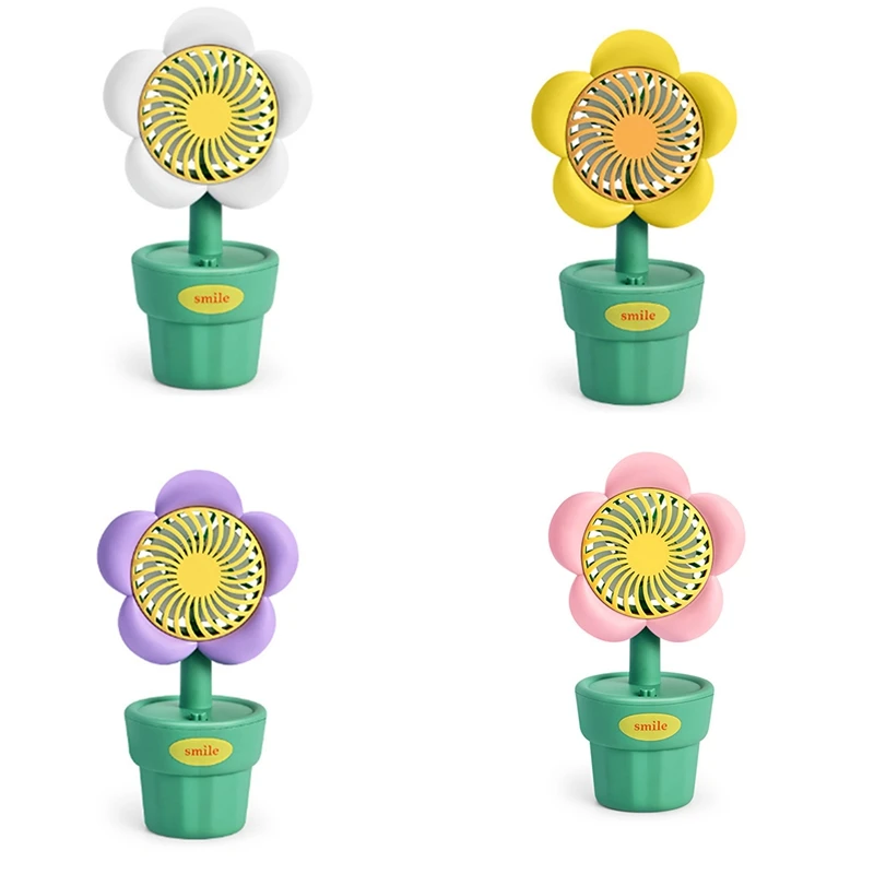 휴대용 USB 선풍기 충전 선풍기 핸드헬드 미니 선풍기, ABS 귀여운 스타일, 생일 선물, 흰색