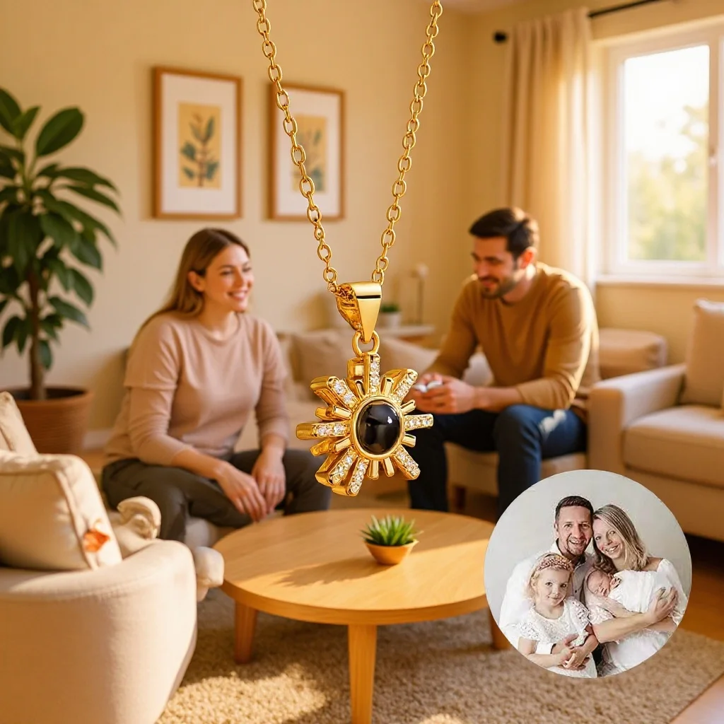 شخصية الموضة مثمنة ستار 100 لغة الإسقاط قلادة صورة مخصصة قلادة قلادة لعيد الحب #1