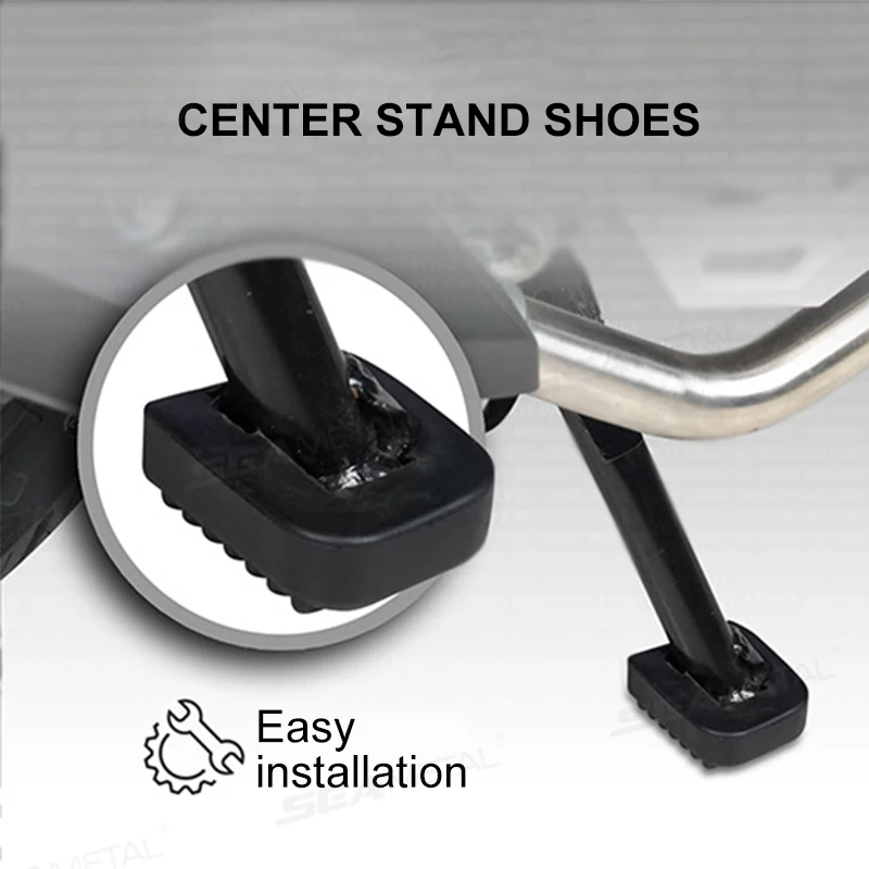 BLALION Motorcycle Stand Pad Kickstand Rubber Support Plate Outdoor Parking Motorbike Foot Side Stand Base Kickstand Holder Pad