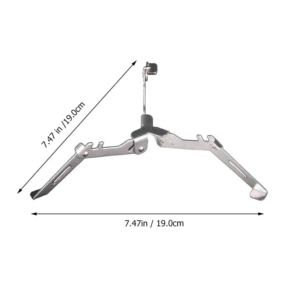 Outdoor Gas Tank Support Bracket Fixator Stainless Steel Folding Fixing Tripod Cylinder Holder Silver