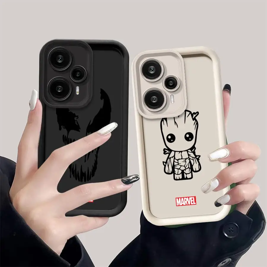 

Soft Cover Case for Xiaomi Poco C50 X3 Pro C51 C61 X3 NFC Marvel Venom Groot Logo