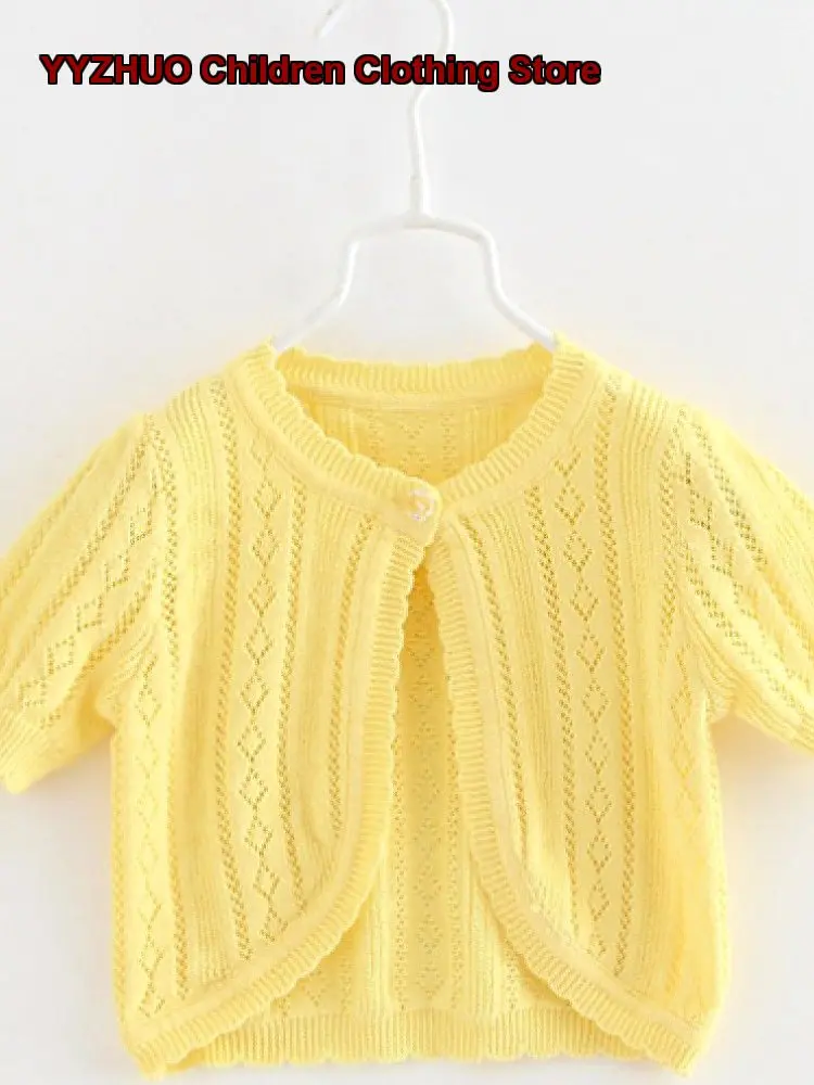 girls-knit-short-sleeves-summer-infants-babies-pure-cotton-hollow-out-crochet-cardigan-air-conditioning-top-thin-jacket