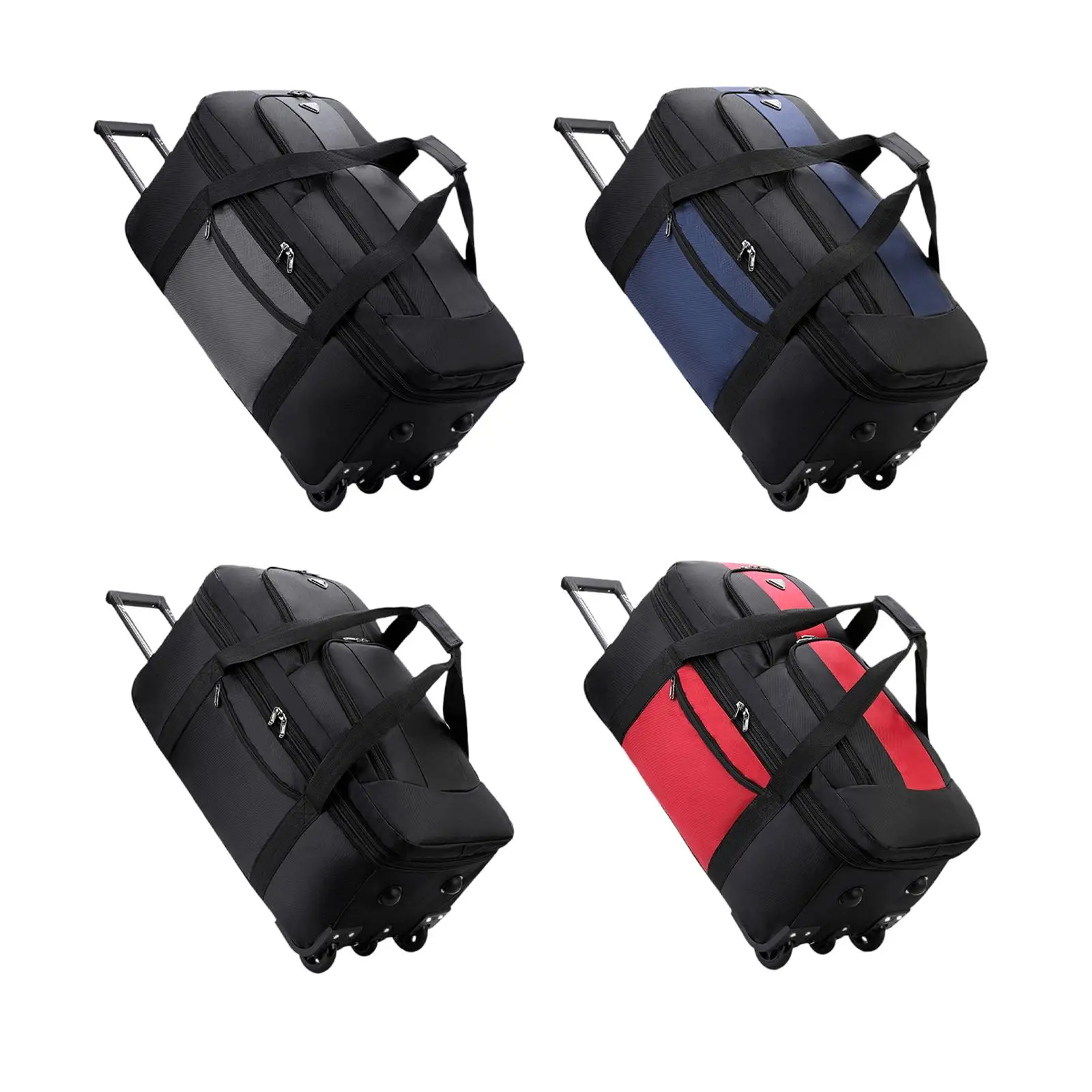 Wheeled Duffel Bag Weekender Bag Multipurpose Heavy Duty Rolling Garment Bag Suitcase for Sports Men Outdoor Business Trip Women