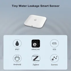 Zigbee Smart Water Sensor Leak Detector Flood Leak Alarm For eWelink/Salute/Google/Alice/Philips Cooperation ZigBee Gateway