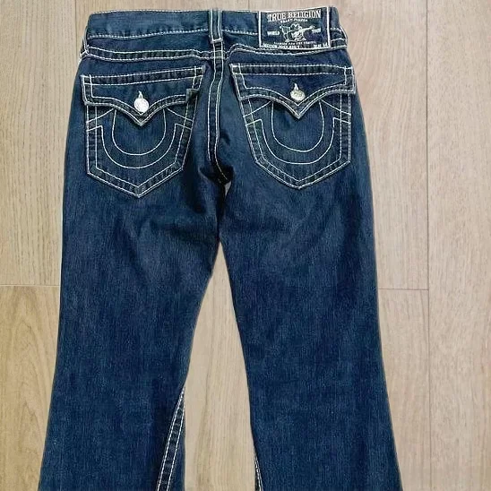 

Retro Light Blue Embroidered Jeans New Style Spring and Autumn 2025 Loose Design Slimming Floor Micro-flare Pants Women Jeans