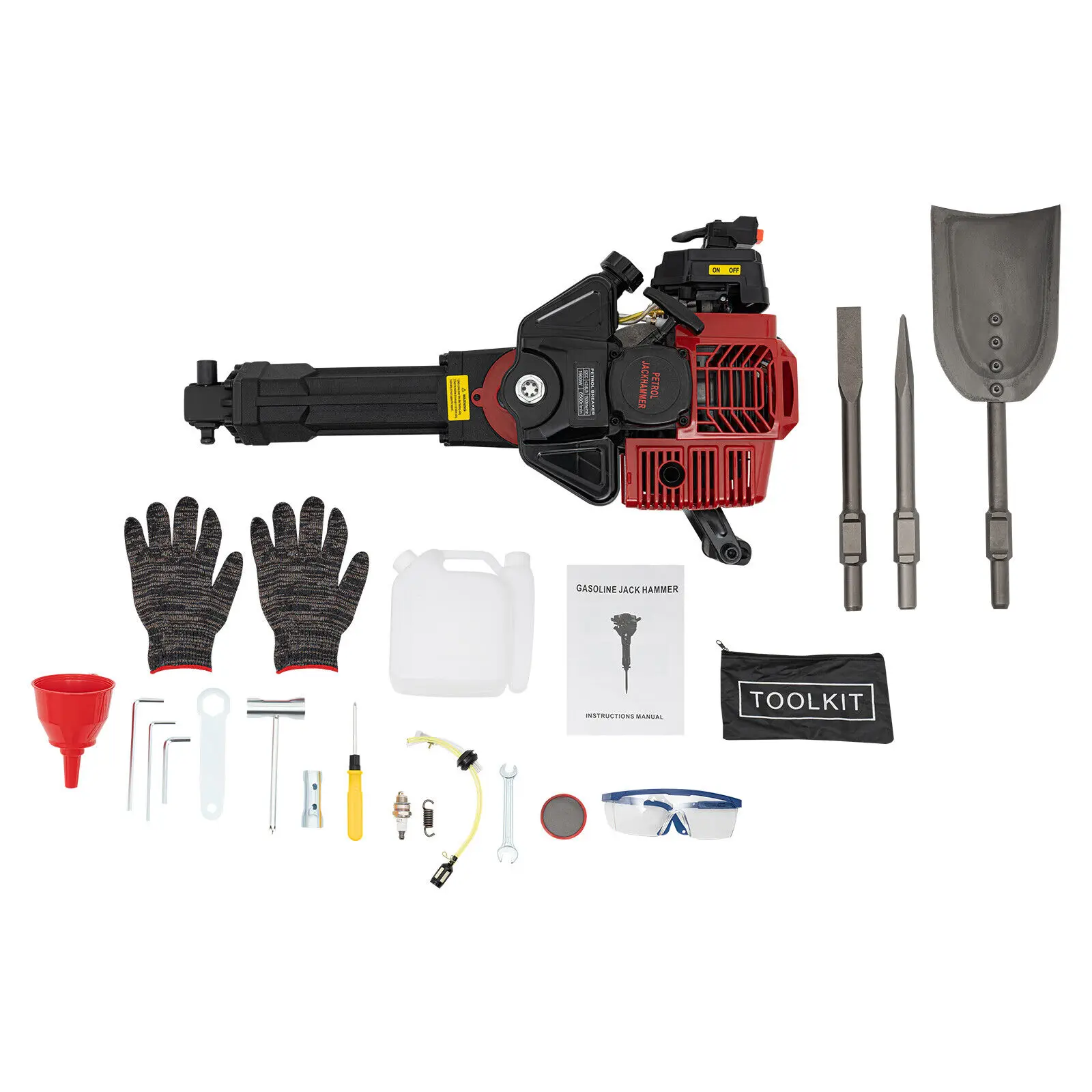 52CC 2-Stroke Portable Excavator Garden Tree Pit Digger 1900W Digging Machine