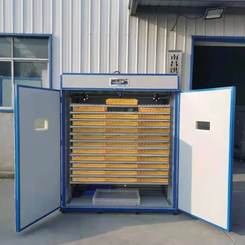 2026 Large Capacity HZ6336 Egg Incubator Fully Automatic, Commercial Hatcher for 6 Poultry Birds