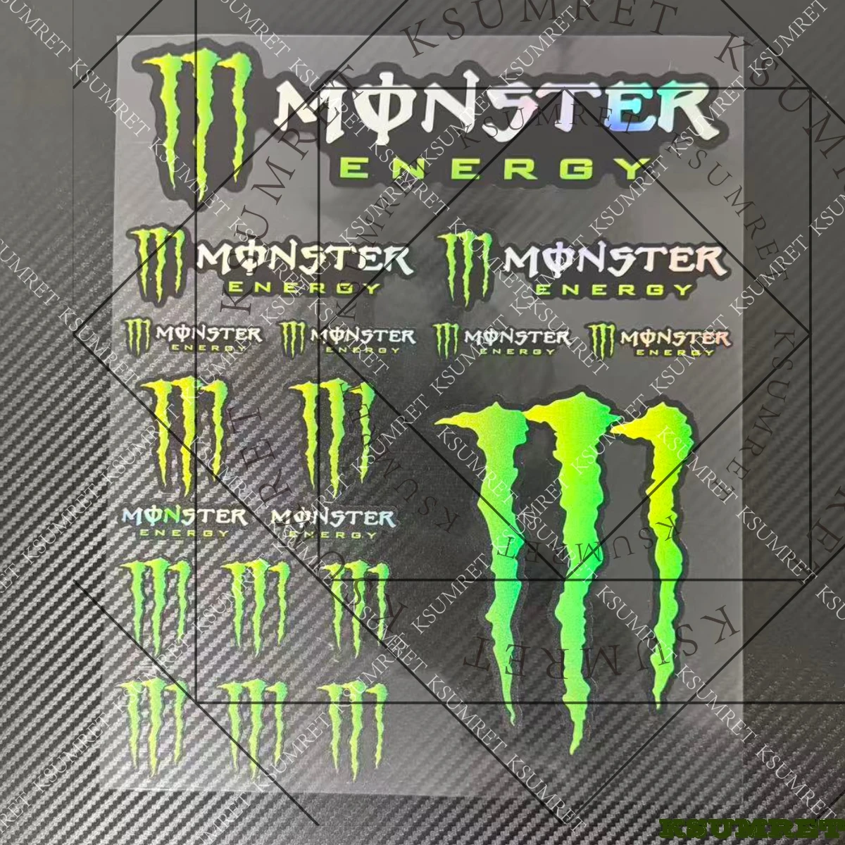 ليزر الوحش الطاقة دراجة نارية ملصقات الفينيل شعار خزان لياماها R1 R3 R6 هوندا CBR600RR 1000RR HRC سباق #5