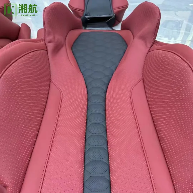 Suitable for X5 F15 Modified X5M Genuine Leather Seat Front and Rear Backrest Cover Set Enhanced Car Seat Accessories