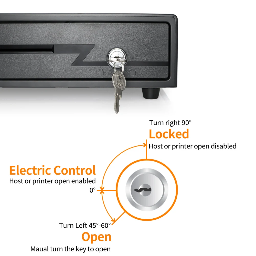GTCODESTAR GT-C330 tiroir-caisse POS Machine boîtier en métal boîte RJ11 RJ12 électrique argent casier caisse enregistreuse tiroir pour supermarché