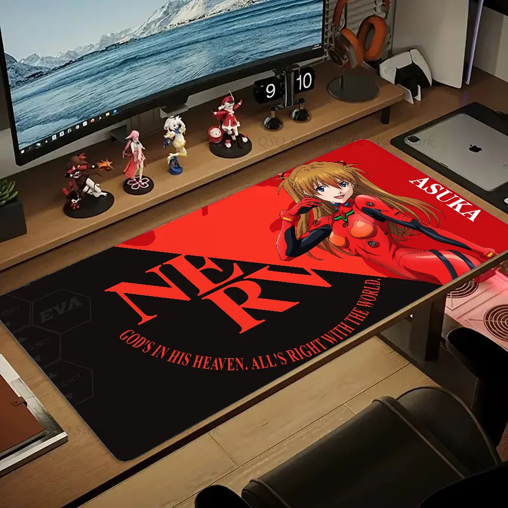 Soryu Asuka Langley E-EVANGELION Mousepad Large Gaming Mouse Pad LockEdge Thickened Computer Keyboard Table Desk Mat
