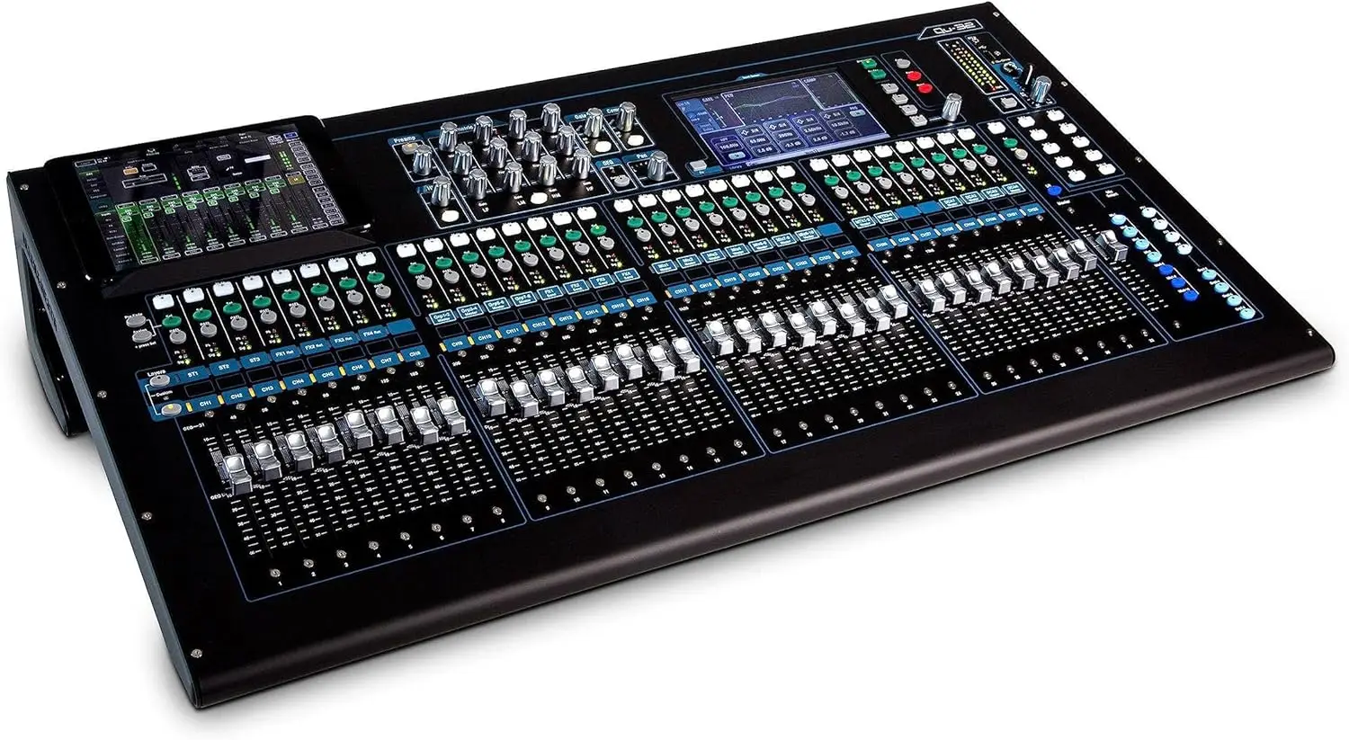 Allen & Heath QU-32C Compact Digital Mixer 38 Inputs 28 Outputs Chrome Edition Black Professional Audio